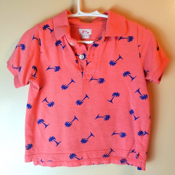 Children's Place Short Sleeves Palms Shirt - Picture 1 of 4